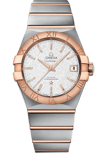 Omega Constellation 123.20.38.21.02.007 Co-Axial 38mm Steel And Red Gold Case - White -Silvery Dial Main image