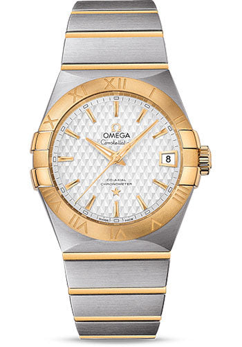 Omega Constellation 123.20.38.21.02.009 Co-Axial 38mm Steel Case - Yellow Gold Bezel - Silver Dial - Yellow Gold Bracelet Main image