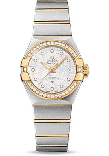 Omega Constellation 123.25.27.20.55.004 Co-Axial 27mm Steel And Yellow Gold Case - Diamond-Set Yellow Gold Bezel - Mother-Of-Pearl Dial - Steel Bracelet Main image