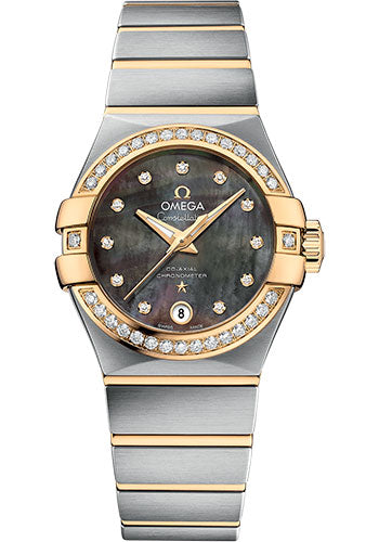 Omega Constellation 123.25.27.20.57.007 Co-Axial Tahiti 27mm Steel And Yellow Gold Case - Tahiti Mother-Of-Pearl Diamond Dial
