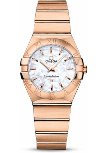 Omega Constellation 123.50.27.60.05.001 Ladies Quartz 27mm Brushed Red Gold Case - Mother-Of-Pearl Dial Main image