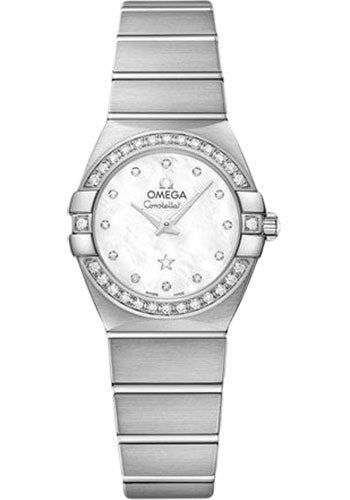 Omega Constellation 123.55.24.60.55.017 Quartz 24mm White Gold Case - Mother-Of-Pearl Diamond Dial Main image