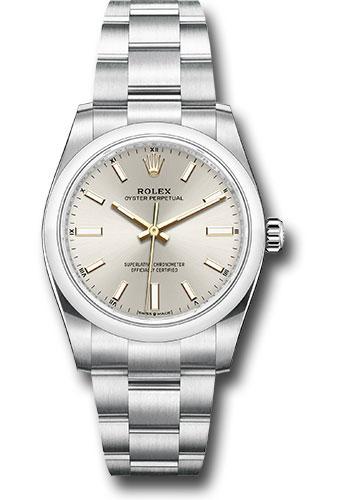 Rolex Oyster Perpetual 124200 34 Domed Bezel - Silver Index Dial - Oyster Bracelet - 2020 Release - sio Main image