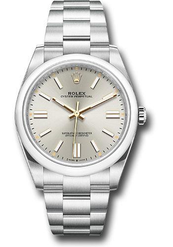 Rolex Oyster Perpetual 124300 41 Domed Bezel - Silver Index Dial - Oyster Bracelet - 2020 Release - sio