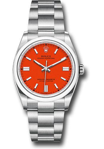 Rolex Oyster Perpetual 126000 36 Domed Bezel - Coral Red Index Dial - Oyster Bracelet - 2020 Release - reio Main image