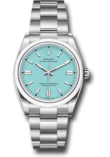 Rolex Oyster Perpetual 126000 36 Domed Bezel - Turquoise Blue Index Dial - Oyster Bracelet - 2020 Release - tbio Main image
