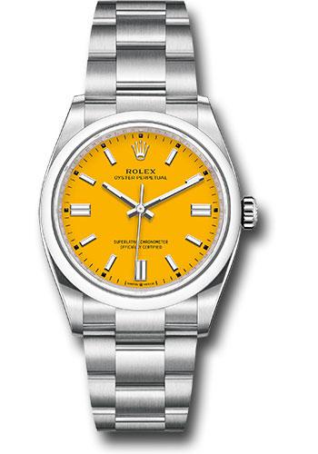 Rolex Oyster Perpetual 126000 36 Domed Bezel - Yellow Index Dial - Oyster Bracelet - 2020 Release - yio Main image