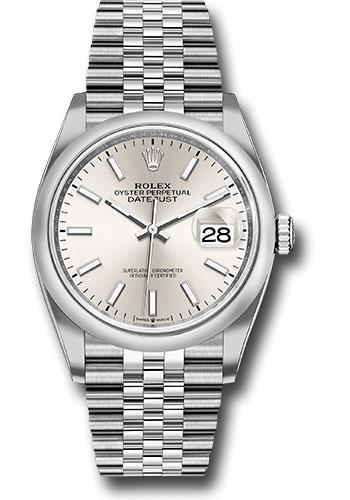 Rolex Datejust 126200 Steel 36 Domed Bezel - Silver Index Dial - Jubilee Bracelet - 2019 Release - sij