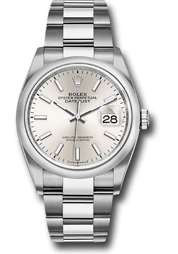 Rolex Datejust 126200 Steel 36 Domed Bezel - Silver Index Dial - Oyster Bracelet - 2019 Release - sio Main image