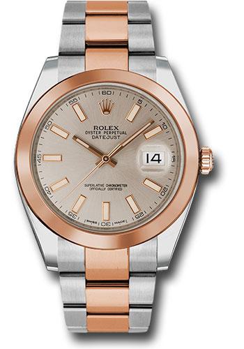 Rolex Datejust 126301 Steel and Everose Rolesor 41 Smooth Bezel - Sundust Index Dial - Oyster Bracelet - suio Main image