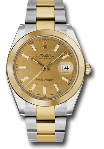 Rolex Datejust 126303 Steel and Yellow Gold Rolesor 41 Smooth Bezel - Champagne Index Dial - Oyster Bracelet - chio Main image