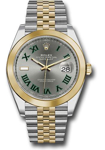 Rolex Datejust 126303 Steel and Yellow Gold Rolesor 41 Smooth Bezel - Slate Green Roman Dial - Jubilee Bracelet - slgrj Main image