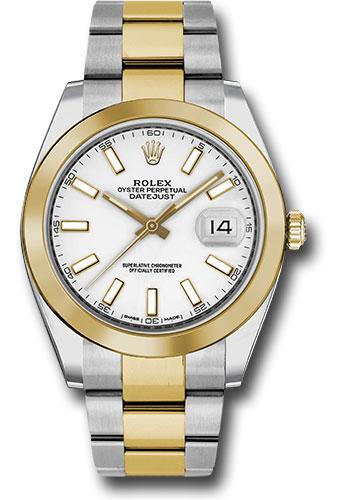 Rolex Datejust 126303 Steel and Yellow Gold Rolesor 41 Smooth Bezel - White Index Dial - Oyster Bracelet - wio Main image