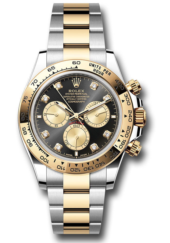 Rolex Cosmograph Daytona 126503 Yellow Rolesor Fixed Bezel - Black And Golden Diamond Dial - Oyster Bracelet - bkchdo Main image