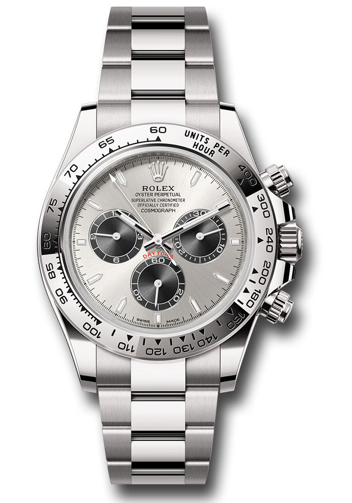 Rolex Cosmograph Daytona 126509 White Gold Fixed Bezel - Steel And Black Index Dial - Oyster Bracelet - stbkio