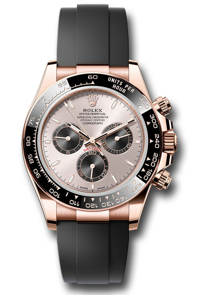 Rolex Cosmograph Daytona 126515LN Everose Gold Black Cerachrom Bezel - Sundust And Black Index Dial - Oysterflex Strap - subkiof