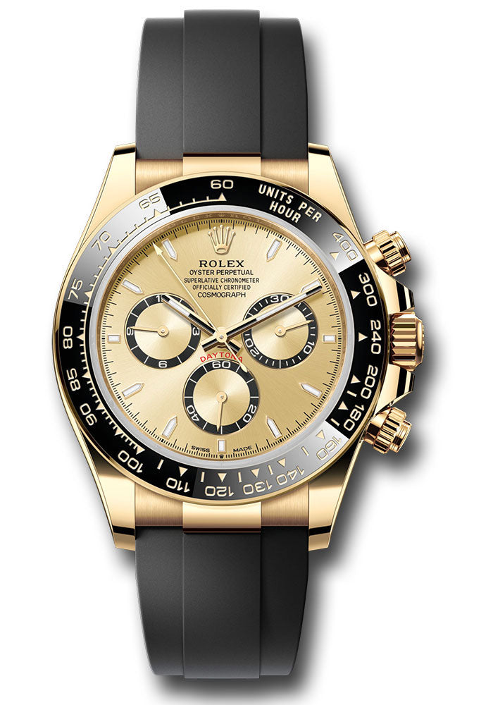 Rolex Cosmograph Daytona 126518LN Yellow Gold Black Cerachrom Bezel - Golden Index Dial - Oysterflex Strap - chiof Main image