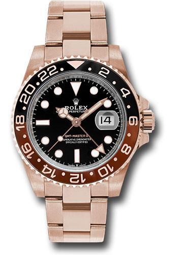 Rolex GMT-Master II 126715CHNR Everose 40 Black And Brown Bezel - Black Dial - Oyster Bracelet - bk Main image