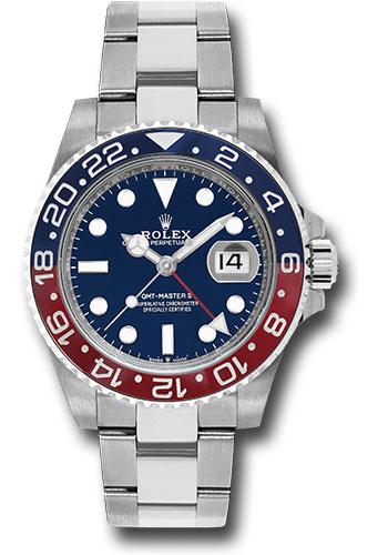 Rolex GMT-Master II 126719BLRO White Gold 40 Blue and Red Pepsi Bezel - Blue Dial - Oyster Bracelet - bl