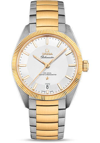 Omega Constellation 130.20.39.21.02.001 Globemaster Co-Axial Master Chronometer 39mm Steel And Yellow Gold Case - Yellow Gold Fluted Bezel - Silvery Dial - Steel Bracelet Main image