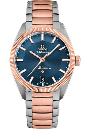 Omega Constellation 130.20.39.21.03.001 Globemaster Co-Axial Master Chronometer 39mm Steel And Sedna Gold Case - Sedna Gold Fluted Bezel - Blue Dial Main image