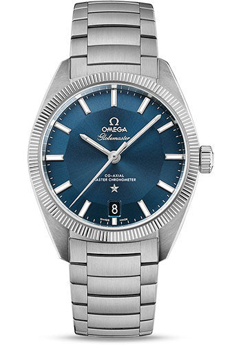 Omega Constellation 130.30.39.21.03.001 Globemaster Co-Axial Master Chronometer 39mm Steel Case - Fluted Bezel - Blue Dial Main image