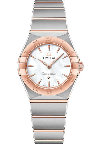 Omega Constellation 131.20.25.60.05.001 Manhattan Quartz 25mm Steel And Sedna Gold Case - Mother-Of-Pearl Dial