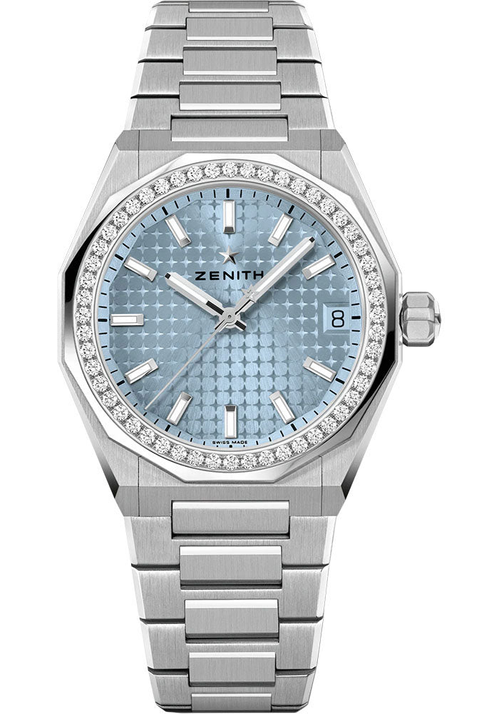 Zenith 16.9400.670/15.I001 Defy Skyline 36 36mm Steel Case - Ice Blue Dial - Interchangeable Steel Bracelet