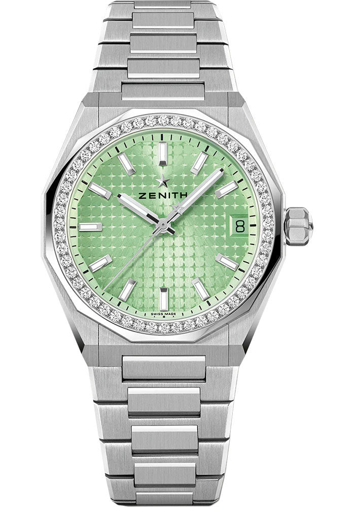 Zenith 16.9400.670/61.I001 Defy Skyline 36 36mm Steel Case - Light Green Dial - Interchangeable Steel Bracelet Main image