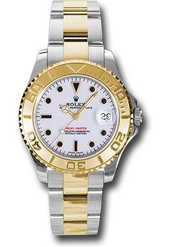 Rolex Yacht-Master 168623 Steel and Yellow Gold 35 White Dial - w