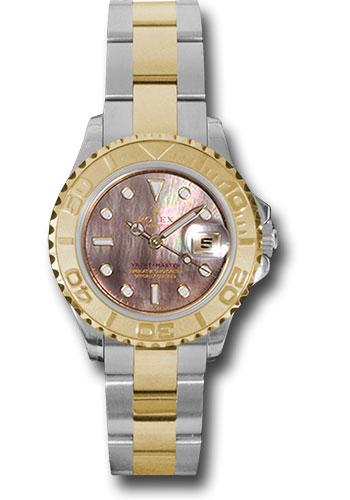 Rolex Yacht-Master 169623 Steel and Yellow Gold Lady 29 Black Mother-Of-Pearl Dial - dkm