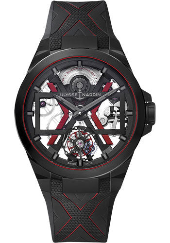 Ulysse Nardin Blast 45mm Beware of Blast - Titanium And Ceramic Case - Black Dial - Rubber Strap
