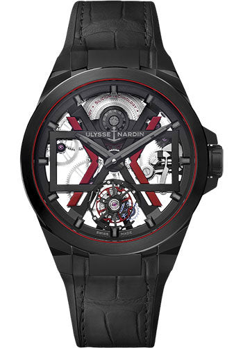 Ulysse Nardin Blast 45mm Beware of Blast - Titanium And Ceramic Case - Black Dial - Leather Strap Main image