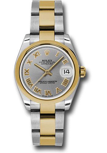 Rolex Datejust 178243 Steel and Yellow Gold 31 Domed Bezel - Slate Grey Roman Dial - Oyster Bracelet - gro Main image