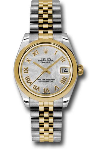 Rolex Datejust 178243 Steel and Yellow Gold 31 Domed Bezel - Mother-Of-Pearl Roman Dial - Jubilee Bracelet - mrj Main image