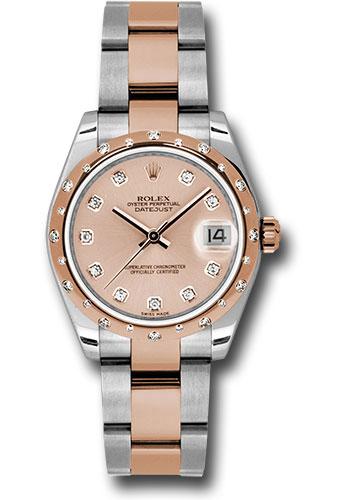Rolex Datejust 178341 Steel and Everose Gold 31 24 Diamond Bezel - Pink Diamond Dial - Oyster Bracelet - pdo Main image