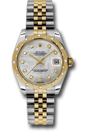 Rolex Datejust 178343 Steel and Yellow Gold 31 24 Diamond Bezel - Mother-Of-Pearl Diamond Dial - Jubilee Bracelet - mdj Main image
