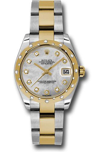 Rolex Datejust 178343 Steel and Yellow Gold 31 24 Diamond Bezel - Mother-Of-Pearl Diamond Dial - Oyster Bracelet - mdo Main image