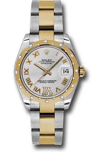 Rolex Datejust 178343 Steel and Yellow Gold 31 24 Diamond Bezel - Silver Diamond Roman Vi Roman Dial - Oyster Bracelet - sdro Main image