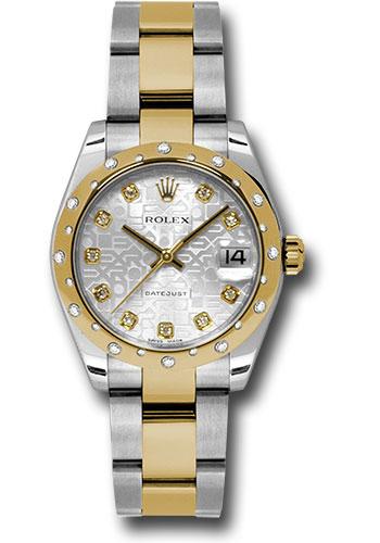Rolex Datejust 178343 Steel and Yellow Gold 31 24 Diamond Bezel - Silver Jubilee Diamond Dial - Oyster Bracelet - sjdo Main image