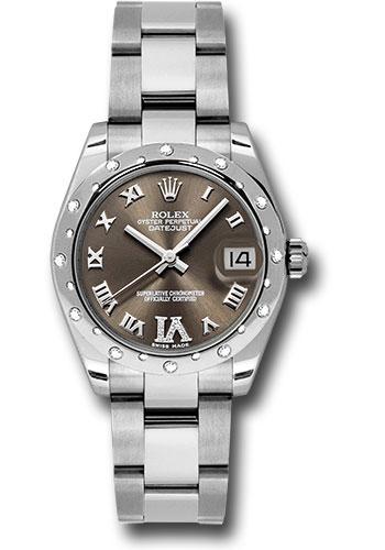 Rolex Datejust 178344 Steel and White Gold 31 24 Diamond Bezel - Bronze Diamond Roman Vi Roman Dial - Oyster Bracelet - brdro Main image