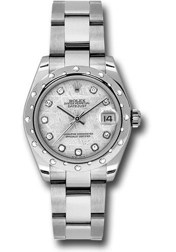 Rolex Datejust 178344 Steel and White Gold 31 24 Diamond Bezel - Meteorite Diamond Dial - Oyster Bracelet - mtdo Main image