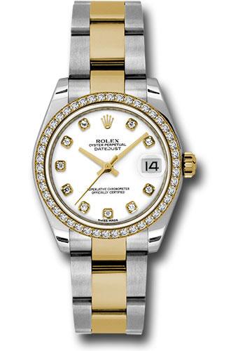 Rolex Datejust 178383 Steel and Yellow Gold 31 46 Diamond Bezel - White Diamond Dial - Oyster Bracelet - wdo Main image