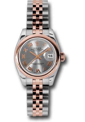 Rolex Lady-Datejust 179161 Steel and Everose Gold Rolesor Lady Datejust 26 Domed Bezel - Steel Roman Dial - Jubilee Bracelet - strj