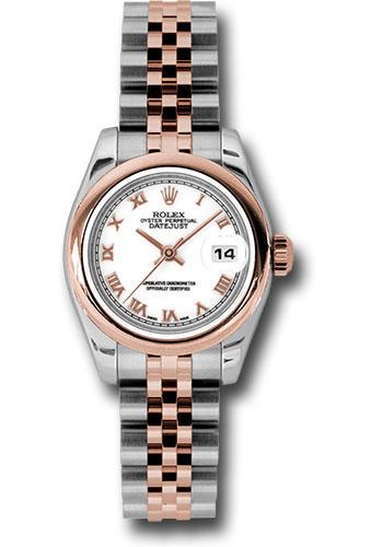 Rolex Lady-Datejust 179161 Steel and Everose Gold Rolesor Lady Datejust 26 Domed Bezel - White Roman Dial - Jubilee Bracelet - wrj Main image