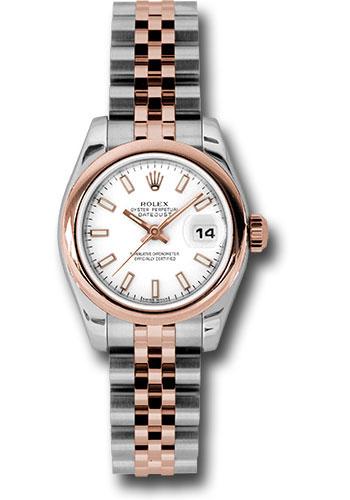 Rolex Lady-Datejust 179161 Steel and Everose Gold Rolesor Lady Datejust 26 Domed Bezel - White Index Dial - Jubilee Bracelet - wsj Main image