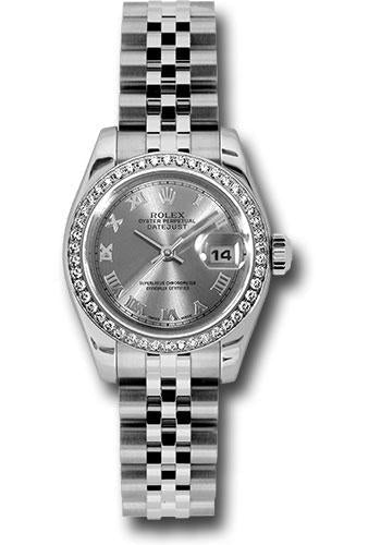 Rolex Lady-Datejust 179384 Steel and White Gold Lady Datejust 26 46 Diamond Bezel - Rhodium Roman Dial - Jubilee Bracelet - rrj Main image