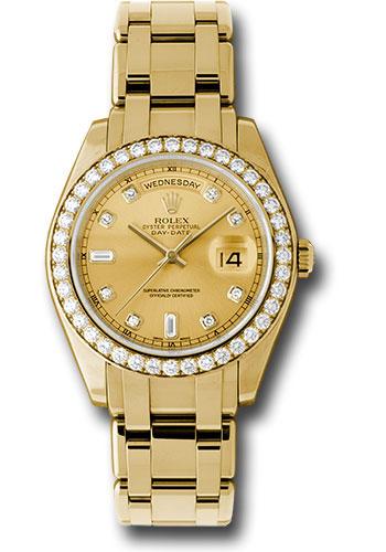 Rolex Day-Date 18948 Yellow Gold Special Edition 39 40 Diamond Bezel - Champagne Diamond Dial - chd Main image