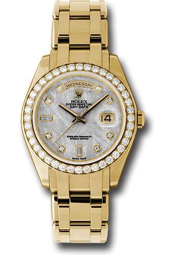 Rolex Day-Date 18948 Yellow Gold Special Edition 39 40 Diamond Bezel - Meteorite Diamond Dial - mtd