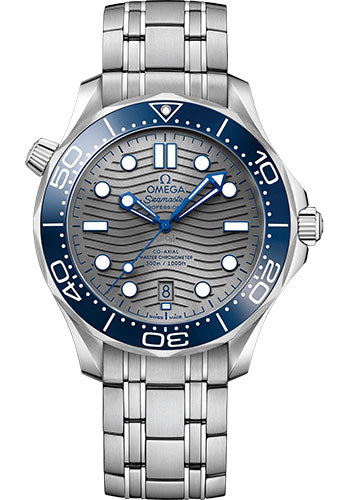 Omega Seamaster 210.30.42.20.06.001 Diver 300M Co-Axial Master Chronometer 42mm Steel Case - Unidirectional Bezel - Pvd Chrome Colour Ceramic Dial